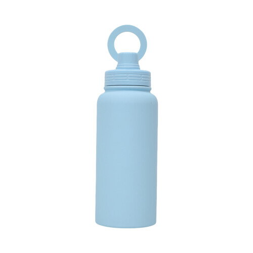 1000 ml Edelstahl-Staubsauger-isolierte-Himmelblau