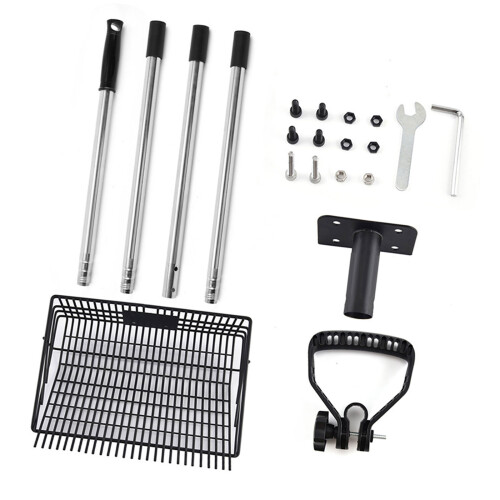 MultiPurpose Telescoping Handle Chicken Poop Scooper With Rakes