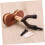 Violin Wall Mount Hanger 3 Pack with Bow Holder Red Secure Storage Easy Install for Home Studio 2