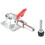 12Pcs GH-301AM 45Kg Toggle Clamp Quick Release Pull Action Vertical/Horizontal Type Clamps Hand Tool for Woodworking 5