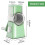Roterende keukensnijmachine Verwisselbaar mes Antislip-Wit 3