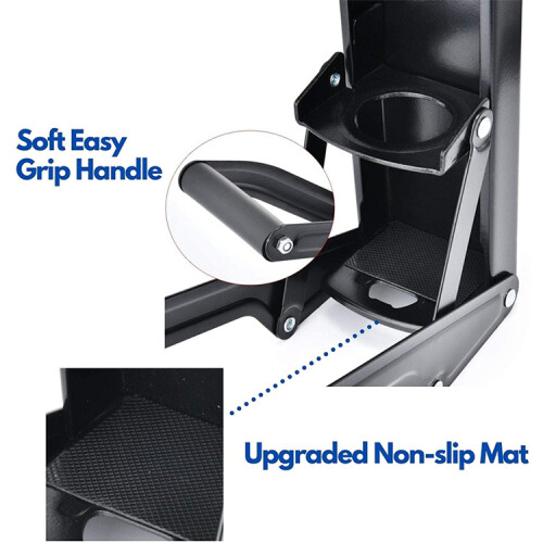 Trituradora de latas de pared para latas de aluminio Black 1