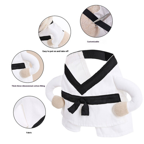 Halloween Pet Costume Martial Arts Theme Comfortable Easy-M 1