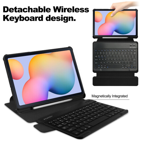 Compatible iPad 11 (A16) 2025/iPad 10th 10.9'' 2022 Rotating Acrylic Bluetooth Keyboard Case 2