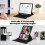 Compatible iPad 11 (A16) 2025/iPad 10th 10.9'' 2022 Rotating Acrylic Bluetooth Keyboard Case 4