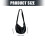 Practical Unisex Shoulder Bag Dumpling Purse for Daily-Black 4