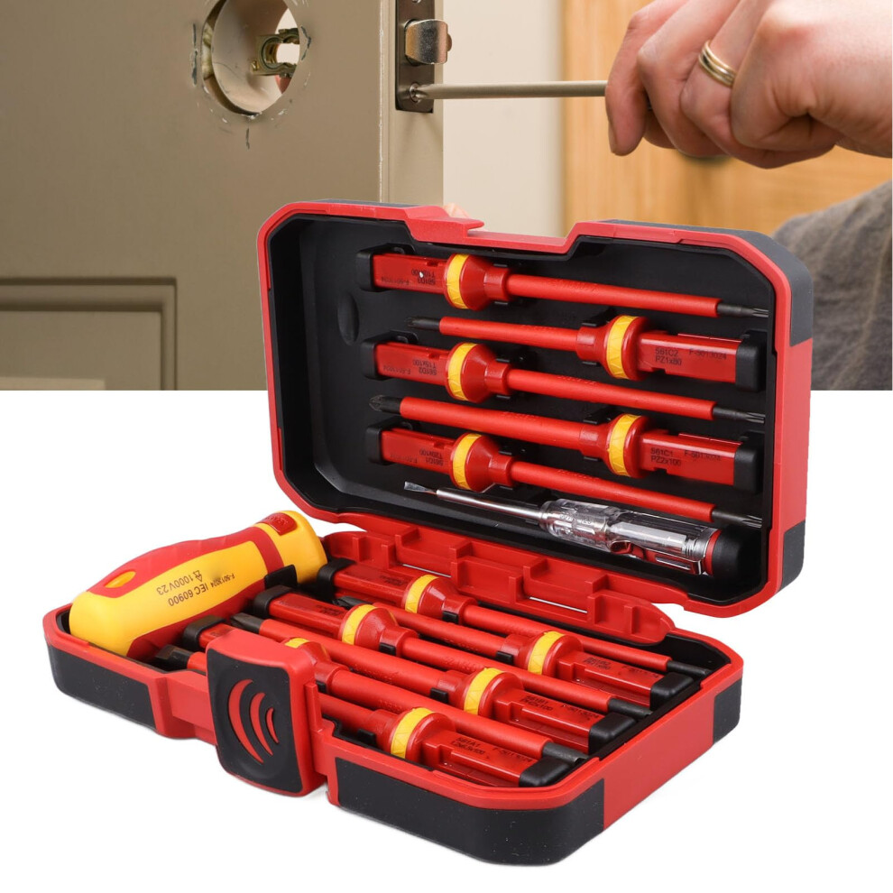 Insulated Screwdriver Set 1000V Protection Interchangeable Handle Electrician Tool Kit Professional Grade 9073542194637