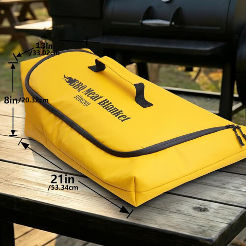 Double Layer Thick Insulated Meat Bag Thickened BBQ Blanket With 2