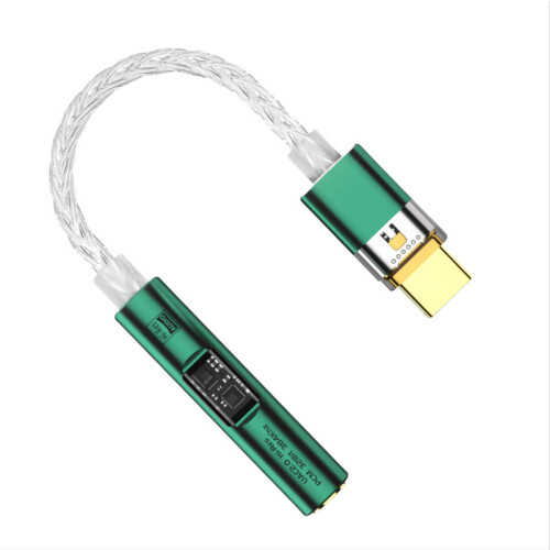 BA23 USB-C til 3,5 mm lydstikadapter med indbygget DAC Green 1