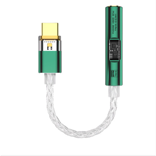 BA23 USB-C til 3,5 mm lydstikadapter med indbygget DAC Green 2