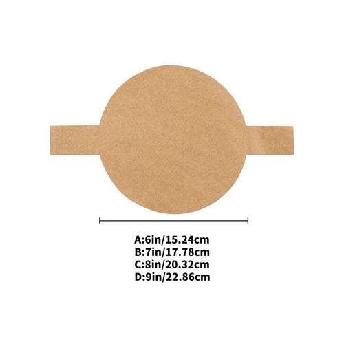 100 Sheets Disposable Circle Cake Pan Liners Round-8 inches 2