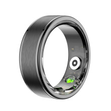 Smart-Ring R03 Größe 9, unterstützt Herzfrequenzmessung / Blutsauerstoffmessung / Schlafüberwachung / verschiedene Sportmodi (Schwarz)