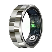 Der R9 11 Smart Ring unterstützt Gesundheitsüberwachung, Gestensteuerung und bewegungssensitive Spiele (silber).