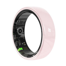 The R12 size 8 smart ring supports heart rate/blood oxygen/sleep monitoring/women's health (pink).