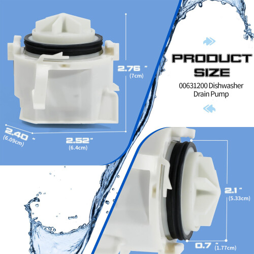 Direct Replacement Dishwasher Drain Pump Motor Precise Ensure 1