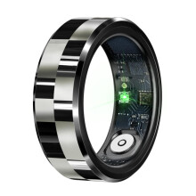 R9 SIZE 8 Smart Ring, unterstützt Gesundheitsüberwachung / Gestensteuerung / somatosensorische Spiele (Schwarz)
