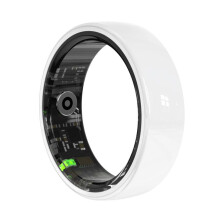 The R12 size 8 smart ring supports heart rate/blood oxygen/sleep monitoring/women's health (white).
