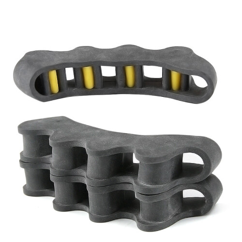 Five-Hole Toe Separator, Black (Set of 8 SEBS Toe Separators)   0