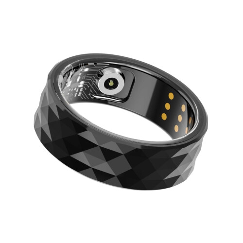 R12M SIZE 18 Smart Ring, Support Health Monitoring / Multiple Exercise Modes(Black) 1