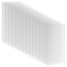 14-Piece Polycarbonate Greenhouse Panels, Twin-Wall UV Protection Roofing Sheets