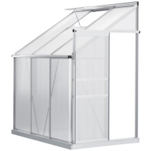 6-Pack 4ft Lean-to Polycarbonate Greenhouse
