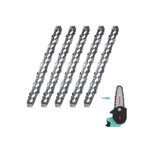 Pack de 5 chaînes de tronçonneuse de 14 pouces - 52 maillons d'entraînement 1