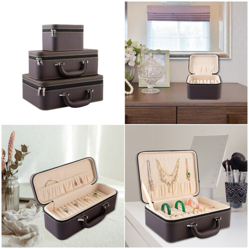 Multi Layer Jewelry Storage Case With Soft Lining For-15 2