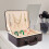 Modern PU Jewelry Storage Box Soft Fabric Lining For-15 5