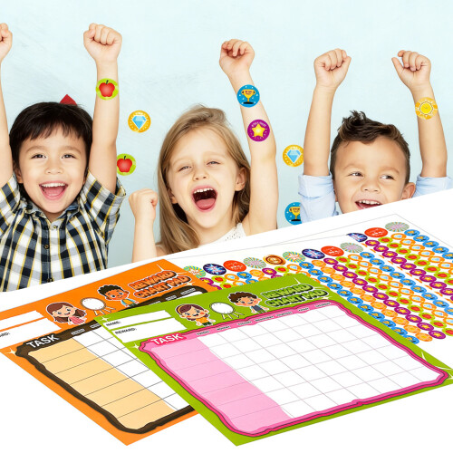 Rewards Chart For Kids With Multiple Customizable Sections 1