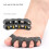 Five-Hole Toe Separator, Black (Set of 8 SEBS Toe Separators)   0 4