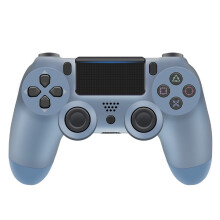 （Titanium Blue）Hand Ps4 Shanks Six Axis Dual Vibration Bluetooth Levers Wireless Operating