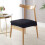 Dehnbarer Stuhlsitzbezug Black 4