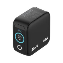 Universal Wall Charger GaN for Travel Verbatim Mini GaN Charger with Display - 2xUSB Type-C - 1xUSB - 65W