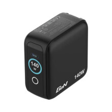 Universal Wall Charger GaN for Travel Verbatim Mini GaN Charger with Display - 3xUSB Type-C - 1xUSB - 140W