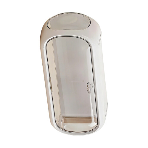 Space Saving Wall Mounted Showcases With Clear PET Cover-White