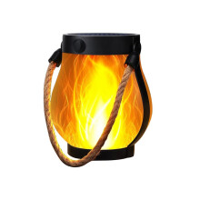 4X Flame Solar Lantern Magical Dancing Flames Outdoor Lights Solar Torch Lights Flickering Flames Hanging