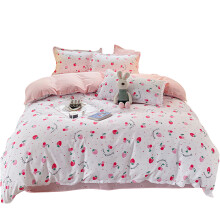 Brushed Cotton 4Pcs Bedding Set Queen Size-1.8m Little cherry