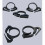 5Pieces Garden Hose Clamps Secure Locking Drip-20 snap buckles 6