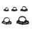 5Pieces Garden Hose Clamps Secure Locking Drip-20 snap buckles 3