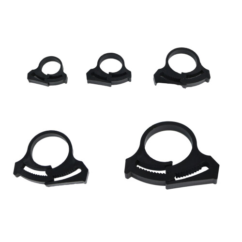 5Pieces Garden Hose Clamps Secure Locking Drip-20 snap buckles 2