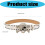 Stylish Gothicism Rhinestones Studded Belt With Skull-White 4