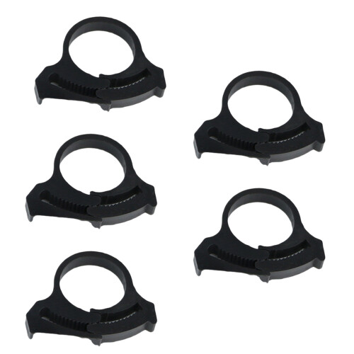 5Pieces Garden Hose Clamps Secure Locking Drip-20 snap buckles