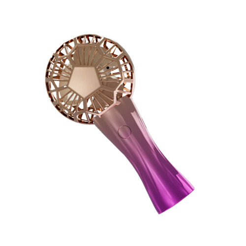 Portable Handheld Fan Portable 3 Speed Adjustable-rose red