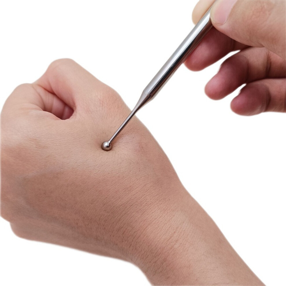 Inf Stainless Steel Acupressure Pen - Pen Style Acupoint Massage Tool