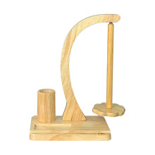 Travel Wood Spool Organizers for Knitting and Sewing-wood color