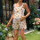Comfortable Maternity Overalls Shorts With Adjustable-Heart M 3