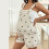 Comfortable Maternity Overalls Shorts With Adjustable-Heart M 4