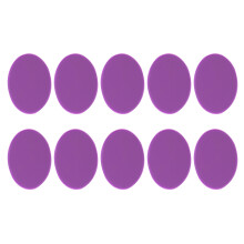 10pack Football Flat Cones Marker Disc with Hole-Purple