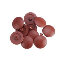 Plastic Screw Hole Covers 12mm Brown, Furniture Screw Caps for Cabinets, Clean Finish Design