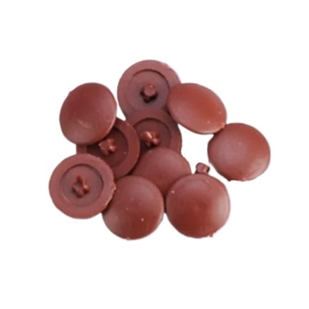 Plastic Screw Hole Covers 12Mm Brown, Furniture Screw Caps For Cabinets, Clean Finish Design 9351714673181